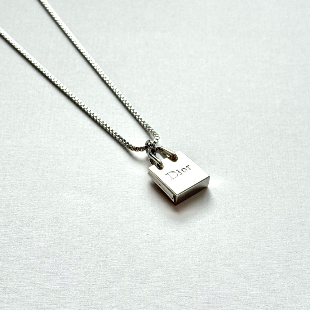 Christian Dior Bag Pendant on Chain/Necklace